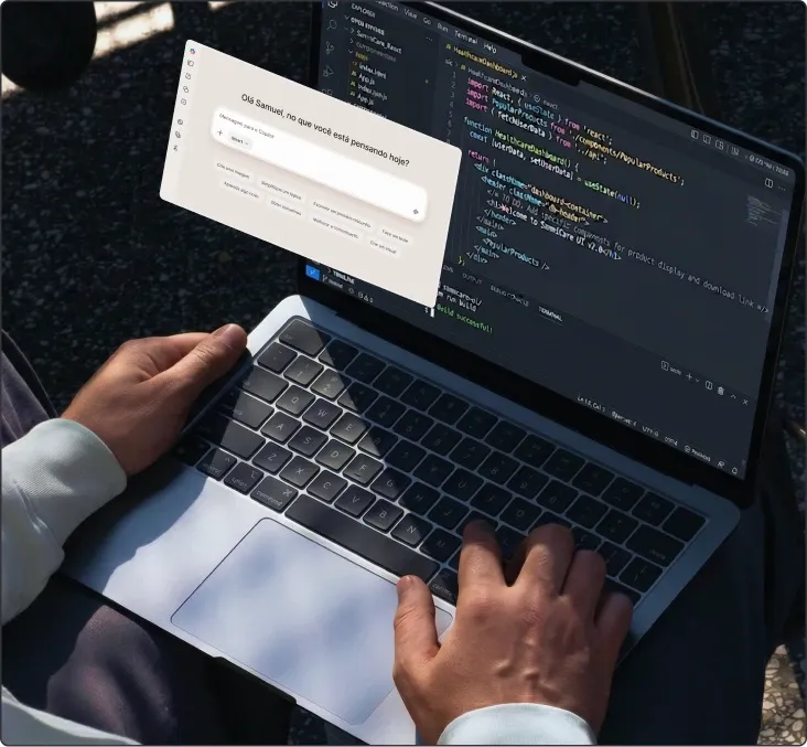 Interface do Microsoft Copilot